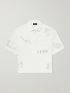 NAHMIAS - Scribble Cotton-Blend Poplin Shirt - White