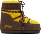 Guest in Residence Yellow & Brown Moon Boot Edition Icon Low Nylon Boots