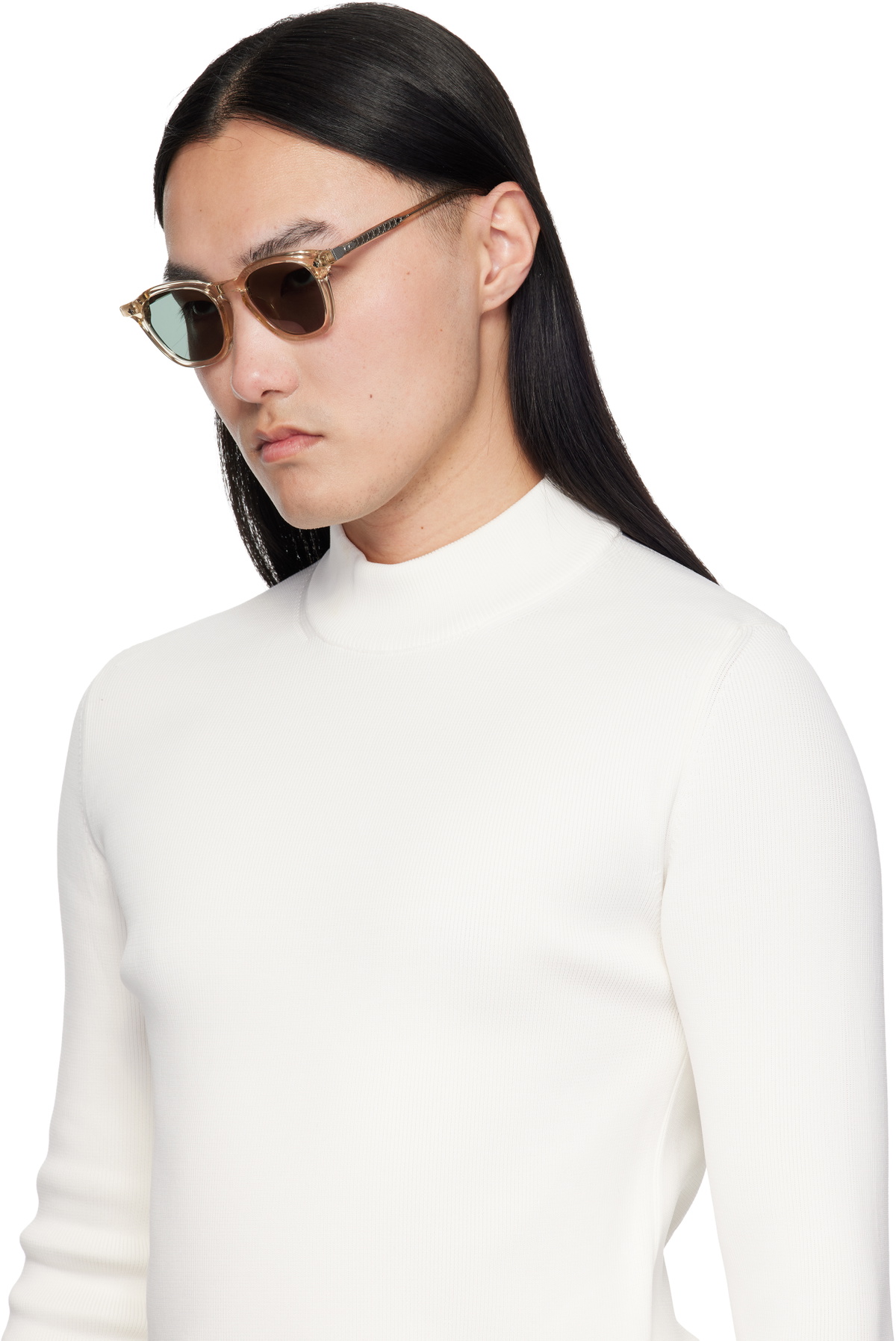 Lunetterie Générale Beige Maestro Sunglasses