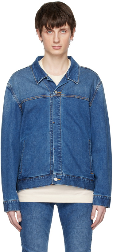 Photo: Attachment Blue Faded Denim Jacket