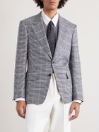 TOM FORD - Houndstooth Wool-Blend Blazer - Black