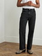 SECOND / LAYER - Valluco Straight-Leg Stone-Washed Jeans - Black