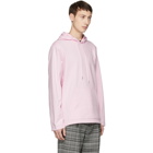 Helmut Lang Reversible Pink Jeremy Deller Light Hoodie