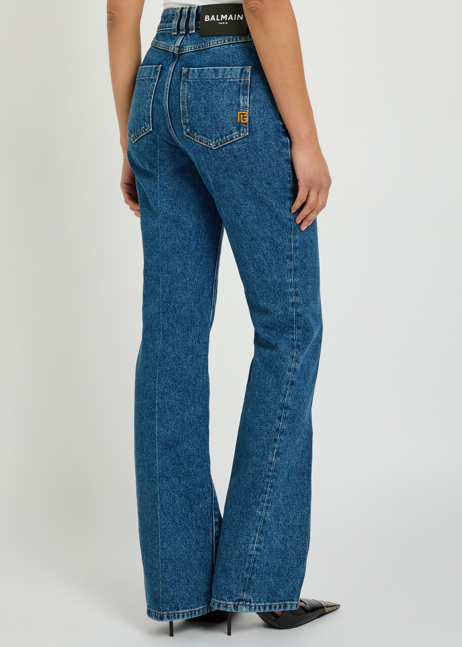 Balmain Slim Straight-leg Jeans Dark Blue