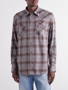 Acne Studios - Logo-Embroidered Checked Flannel Shirt - Multi