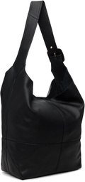 AMI Paris Black Taurillon Leather Etienne Crossbody Bag