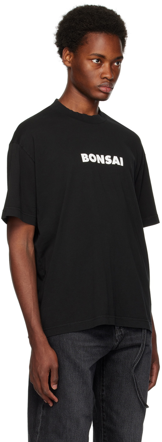 Bonsai Black Printed T-Shirt