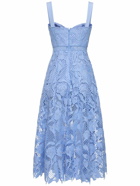 SELF-PORTRAIT Flared Lace Midi Dress