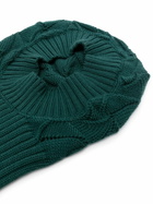 Robyn Lynch Green Wavy Merino Balaclava