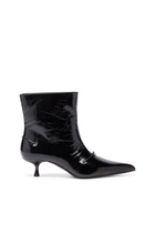 Diesel D-Ten & Half - Ankle boots in naplak leather - Ankle Boots Womens in Black