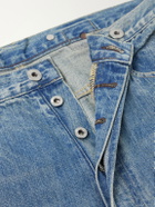 A.PRESSE - Tapered Distressed Jeans - Blue