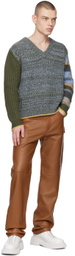 ALTU Green Striped Sweater