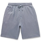 Schiesser - Ernst Striped Ribbed Cotton Pyjama Shorts - Blue