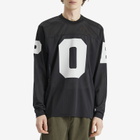 Pop Trading Company Men's Mesh Football Longsleeve Top in Black