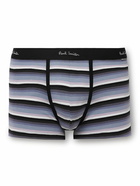 Paul Smith - Striped Stretch Organic Cotton Boxer Briefs - Black