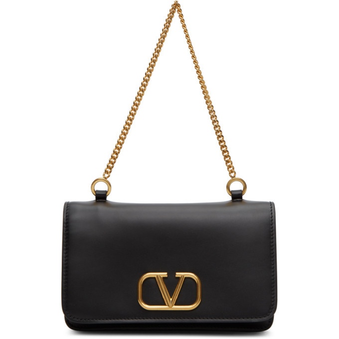 VALENTINO GARAVANI V Logo Chain Shoulder Bag