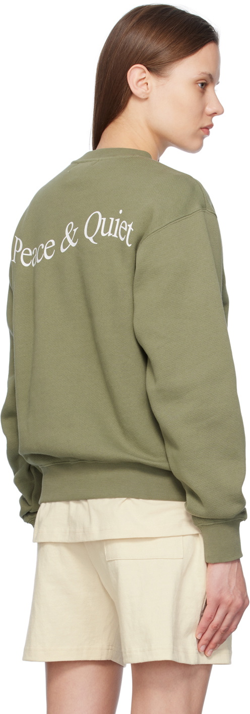Museum of Peace & Quiet Khaki Wordmark Sweatshirt