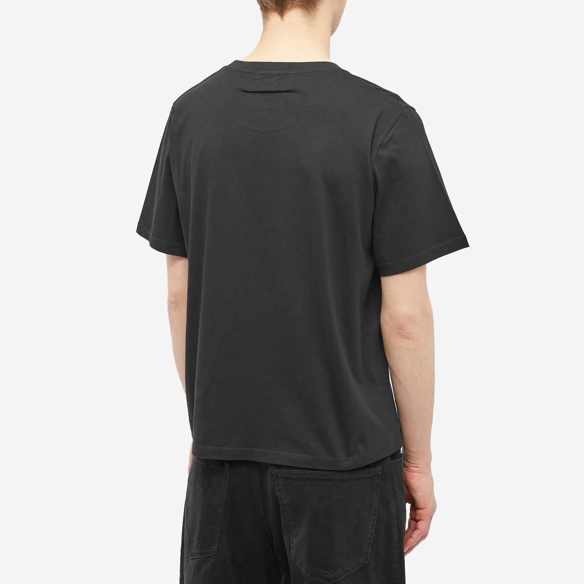 MM6 Maison Margiela Men's Destroyed Logo T-Shirt in Black