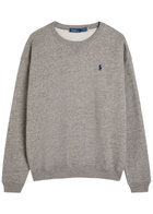 Polo Ralph Lauren Logo-embroidered Cotton-blend Sweatshirt Grey