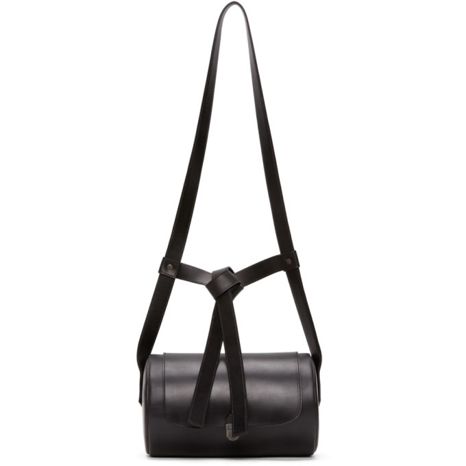 Cherevichkiotvichki Black Cylindrical Backpack