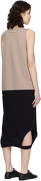 MM6 Maison Margiela Black & Taupe Multi Wear Midi Dress