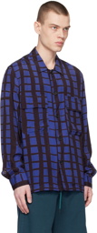 Paul Smith Blue & Black Check Shirt
