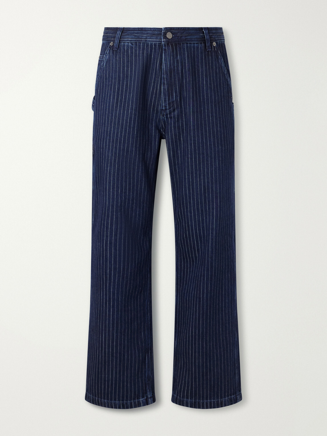 Aimé Leon Dore - Painter Straight-Leg Striped Jeans - Blue