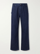 Aimé Leon Dore - Painter Straight-Leg Striped Jeans - Blue