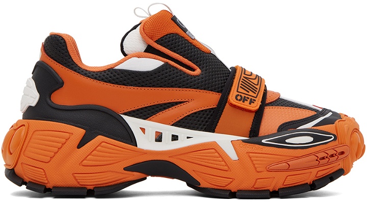 Photo: Off-White Orange & Black Glove Sneakers