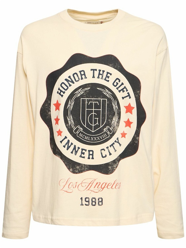Photo: HONOR THE GIFT Htg Seal Logo Cotton Long Sleeve T-shirt