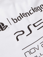 Balenciaga - PlayStation Printed Cotton-Jersey Hoodie - White