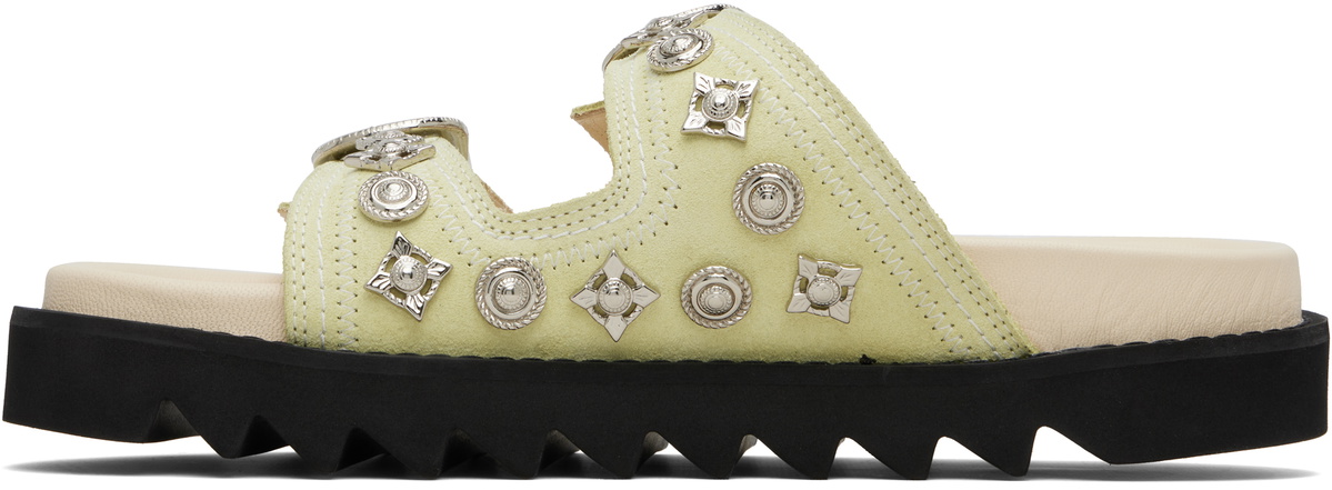 Toga Virilis Beige Suede Sandals