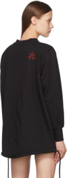 Marine Serre SSENSE Exclusive Black Organic Cotton Sweatshirt