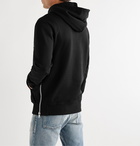 Balmain - Logo-Appliquéd Loopback Cotton-Jersey Hoodie - Black