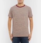 Velva Sheen - Striped Cotton-Jersey T-Shirt - Men - Burgundy