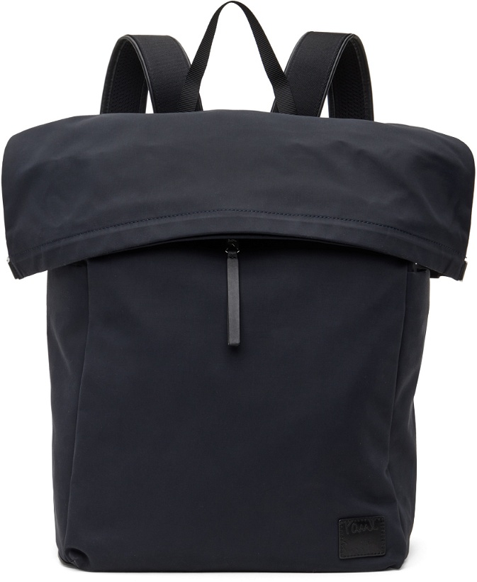 Photo: Paul Smith Navy Cotton-Blend Canvas Backpack