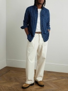 OrSlow - Straight-Leg Herringbone Cotton Trousers - Neutrals