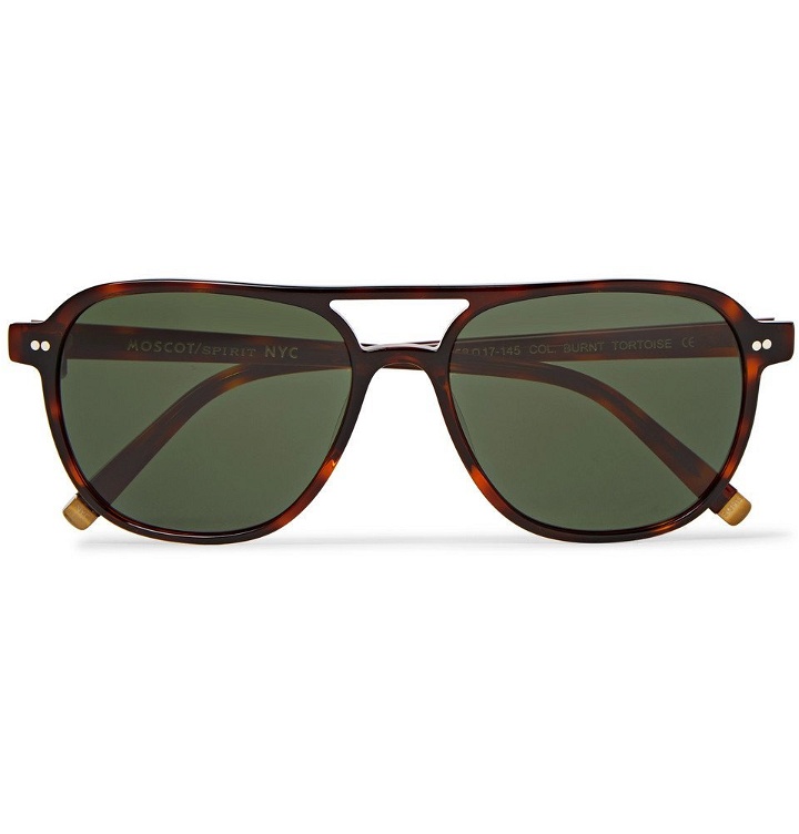 Photo: Moscot - Bjorn Aviator-Style Tortoiseshell Acetate Sunglasses - Men - Tortoiseshell