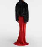 The Sei Faux fur bomber jacket