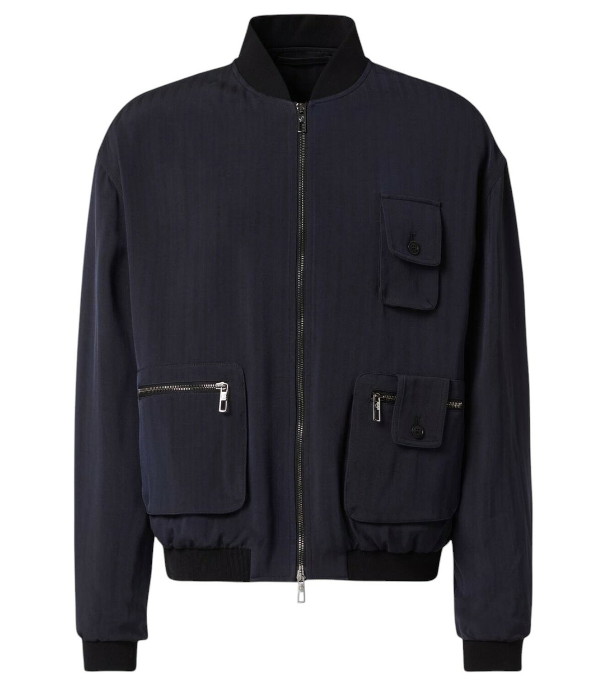 ジャケット・アウター GIORGIO ARMANI Cropped Bomber Jacket Giorgio Armani Navy Embroidered Bomber Jacket Giorgio Armani