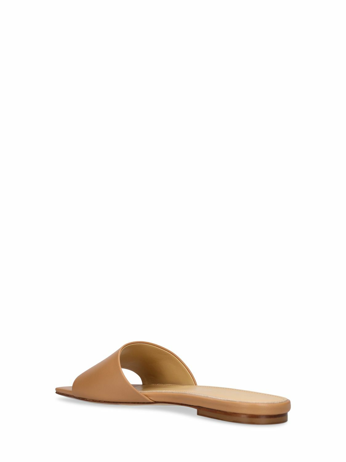 AEYDE - 10mm Anna Leather Slide Flats