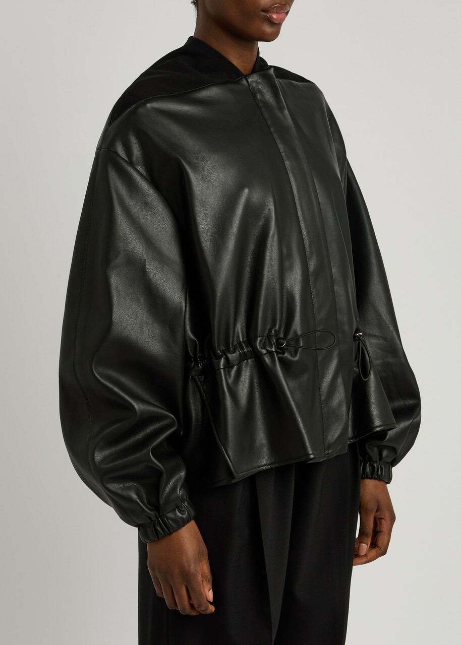 Esse Studios Synca Faux Leather Jacket Black