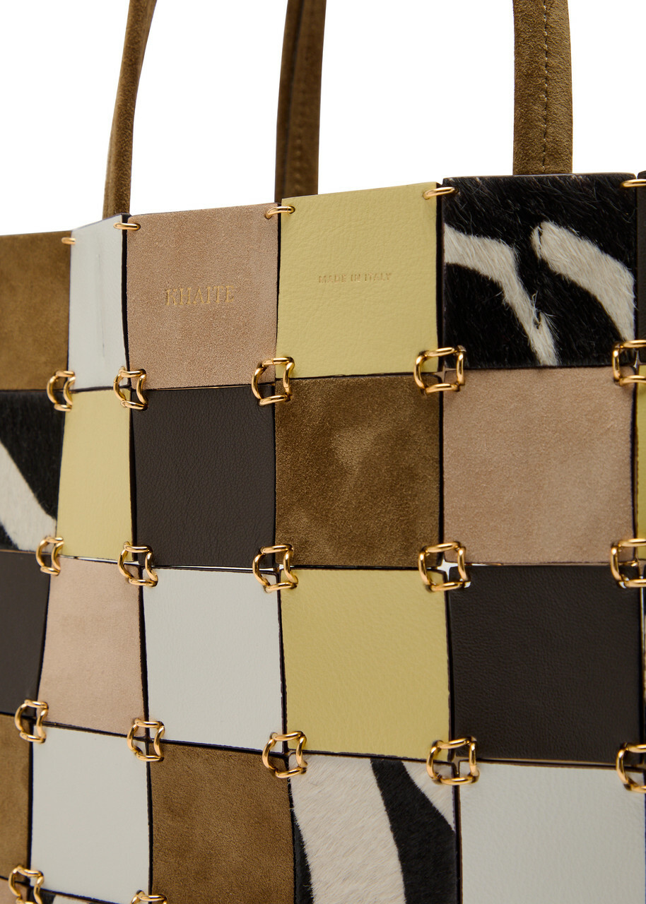 Khaite Emma Small Panelled Suede Tote bag - Multicoloured - One Size