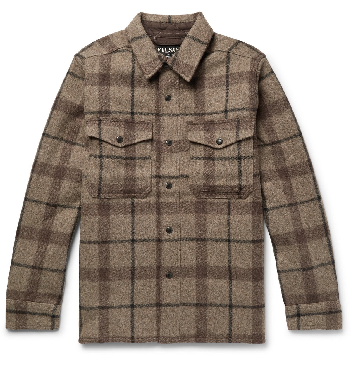 Filson - Checked Mackinaw Wool Shirt Jacket - Brown Filson