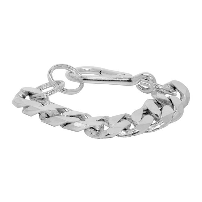 Martine Ali Silver XL Cuban Link Bracelet Martine Ali