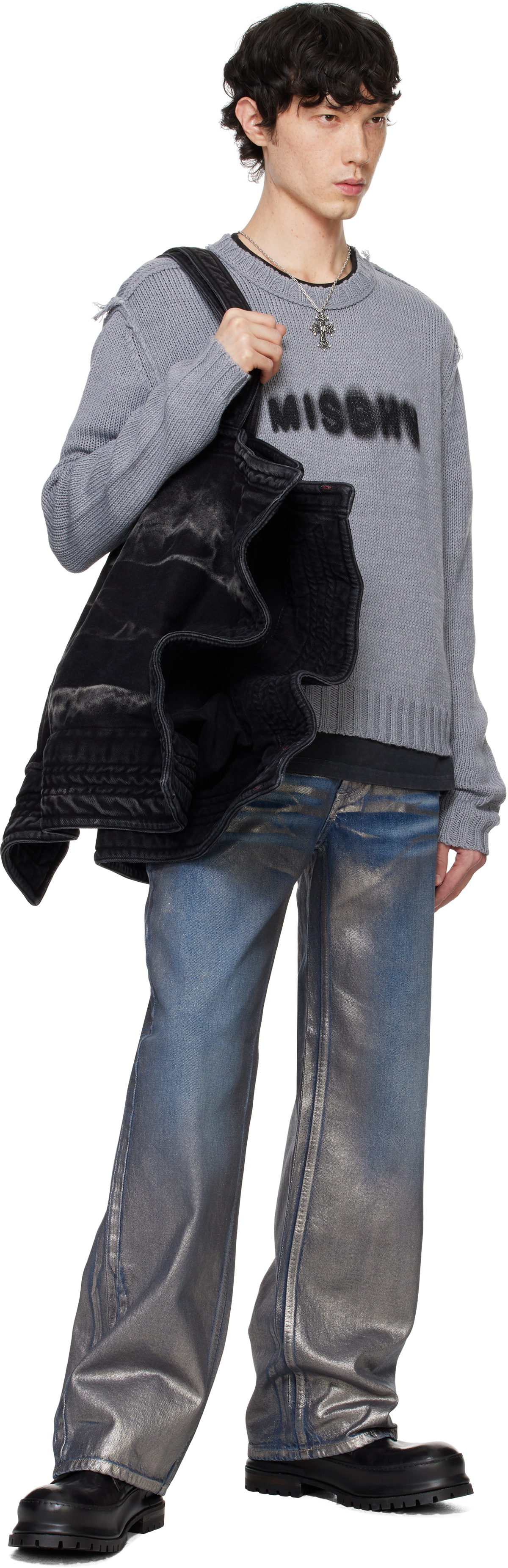 MISBHV Gray Community Sweater