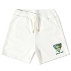 Casablanca Men's Tennis Club Icon Sweat Short in Off White