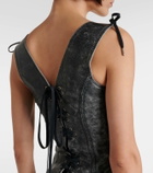 KNWLS Nihil leather minidress