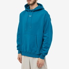 Drole de Monsieur Men's Drôle de Monsieur Centre Logo Hoodie in Blue Duck