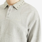 Dime Men's Wave Rugby Sweatshirt in Heather Gray